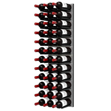 Ultra Fusion 4FT Cork-Out Wine Wall Alumasteel (36 Bottles) - Matte Black Finish Shown