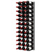 Ultra Fusion 4FT Cork-Out Wine Wall Alumasteel (36 Bottles) - Matte Black Finish Shown