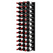 Ultra Fusion 4FT Cork-Out Wine Wall Black Acrylic (36 Bottles) - Brushed Aluminum Finish Shown