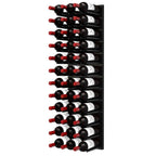 Ultra Fusion 4FT Cork-Out Wine Wall Black Acrylic (36 Bottles) - Matte Black Finish Shown