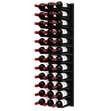 Ultra Fusion 4FT Cork-Out Wine Wall Black Acrylic (36 Bottles) - Matte Black Finish Shown