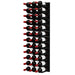 Ultra Fusion 4FT Cork-Out Wine Wall Black Acrylic (36 Bottles) - Matte Black Finish Shown