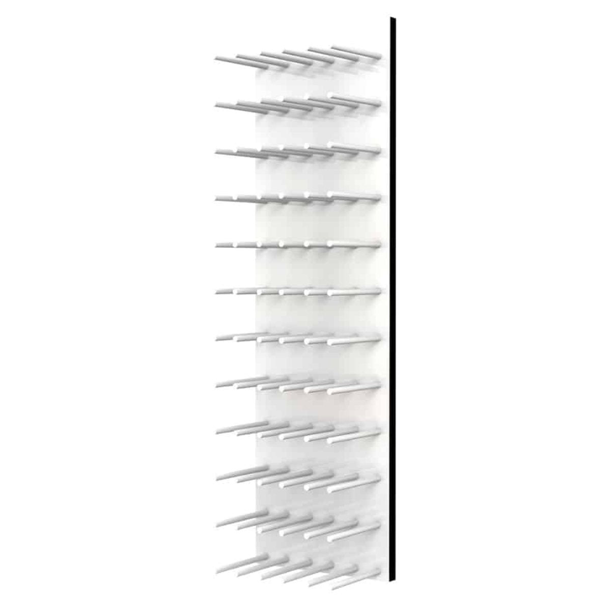 Ultra Fusion 4FT Cork-Out Wine Wall White Acrylic (36 Bottles) - Brushed Aluminum Finish Studio Image