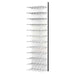 Ultra Fusion 4FT Cork-Out Wine Wall White Acrylic (36 Bottles) - Brushed Aluminum Finish Studio Image