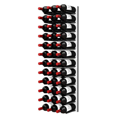 Ultra Fusion 4FT Cork-Out Wine Wall White Acrylic (36 Bottles) - Matte Black Finish Shown