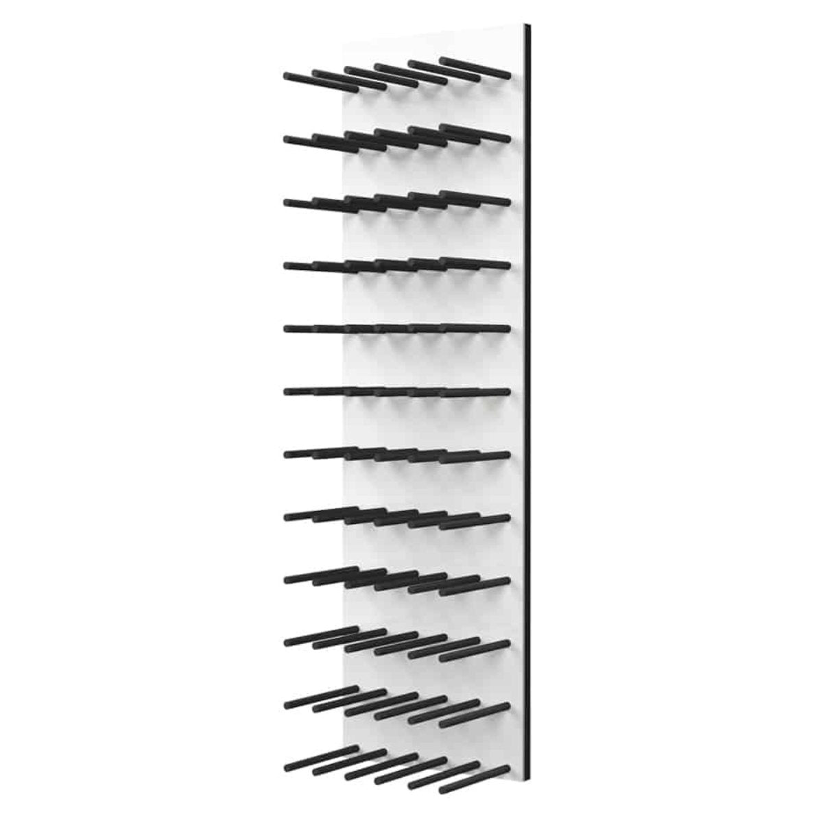 Ultra Fusion 4FT Cork-Out Wine Wall White Acrylic (36 Bottles) - Matte Black Finish Studio Image