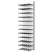 Ultra Fusion 4FT Cork-Out Wine Wall White Acrylic (36 Bottles) - Matte Black Finish Studio Image
