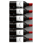 Ultra Fusion 4FT Label Out Wine Wall Alumasteel (12-36 Bottles) - Design for Stability Shown