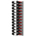 Ultra Fusion 4FT Label Out Wine Wall Alumasteel (12-36 Bottles) - Matte black finish, double deep shown