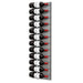 Ultra Fusion 4FT Label Out Wine Wall Alumasteel (12-36 Bottles) - Matte black finish, single deep shown