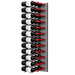 Ultra Fusion 4FT Label Out Wine Wall Alumasteel (12-36 Bottles) - Matte black finish, triple deep shown