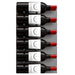 Ultra Fusion 4FT Label Out Wine Wall Black Acrylic (12-36 Bottles) - Design for Stability Shown