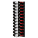 Ultra Fusion 4FT Label Out Wine Wall Black Acrylic (12-36 Bottles) - Matte black finish, double deep shown