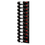 Ultra Fusion 4FT Label Out Wine Wall Black Acrylic (12-36 Bottles) - Matte black finish, single deep shown