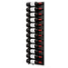 Ultra Fusion 4FT Label Out Wine Wall Black Acrylic (12-36 Bottles) - Matte black finish, single deep shown