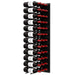 Ultra Fusion 4FT Label Out Wine Wall Black Acrylic (12-36 Bottles) - Matte black finish, triple deep shown