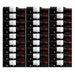 Ultra Fusion 4FT Label Out Wine Wall Black Acrylic (12-36 Bottles) - Maximum  View of Wine Label