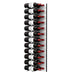 Ultra Fusion 4FT Label Out Wine Wall White Acrylic (12-36 Bottles) - Brushed Aluminum finish, Double deep shown