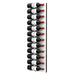 Ultra Fusion 4FT Label Out Wine Wall White Acrylic (12-36 Bottles) - Brushed Aluminum finish, Single deep shown