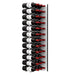 Ultra Fusion 4FT Label Out Wine Wall White Acrylic (12-36 Bottles) - Brushed Aluminum finish, triple deep shown