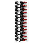 Ultra Fusion 4FT Label Out Wine Wall White Acrylic (12-36 Bottles) - Matte Black finish, Double deep shown