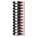 Ultra Fusion 4FT Label Out Wine Wall White Acrylic (12-36 Bottles) - Matte Black finish, Double deep shown