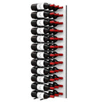 Ultra Fusion 4FT Label Out Wine Wall White Acrylic (12-36 Bottles) - Matte black finish, triple deep shown