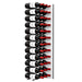 Ultra Fusion 4FT Label Out Wine Wall White Acrylic (12-36 Bottles) - Matte black finish, triple deep shown