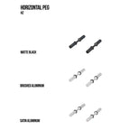 Ultra Fusion 4FT Label Out Wine Wall White Acrylic (12-36 Bottles) - Three finish options shown