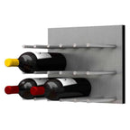 Ultra Fusion Panel Wine Rack – Alumasteel Cork-Out - 9 Bottle Rack - Brushed Aluminum Peg