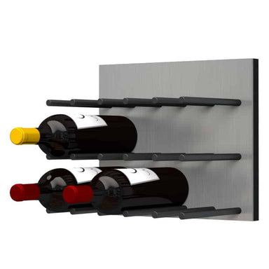 Ultra Fusion Panel Wine Rack – Alumasteel Cork-Out - 9 Bottle Rack - Matte Black Peg
