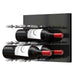 Ultra Fusion Panel Wine Rack – Black Acrylic Label-Out - Double Depth - Satin Aluminum