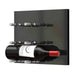 Ultra Fusion Panel Wine Rack – Black Acrylic Label-Out - Single Depth - Satin Aluminum