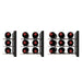 Ultra Fusion Panel Wine Rack – Black Acrylic Label-Out - Three Depth Options Shown