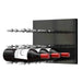 Ultra Fusion Panel Wine Rack – Black Acrylic Label-Out - Triple Depth - Satin Aluminum Color
