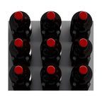 Ultra Fusion Panel Wine Rack – White Acrylic Cork-Out - Wall-mounted wine rack holding three bottles in a cork out  display