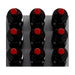 Ultra Fusion Panel Wine Rack – White Acrylic Cork-Out - Wall-mounted wine rack holding three bottles in a cork out  display