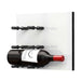 Ultra Fusion Panel Wine Rack – White Acrylic Label-Out - Single Depth - Matte Black Color