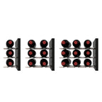 Ultra Fusion Panel Wine Rack – White Acrylic Label-Out - Three Depth Options Shown