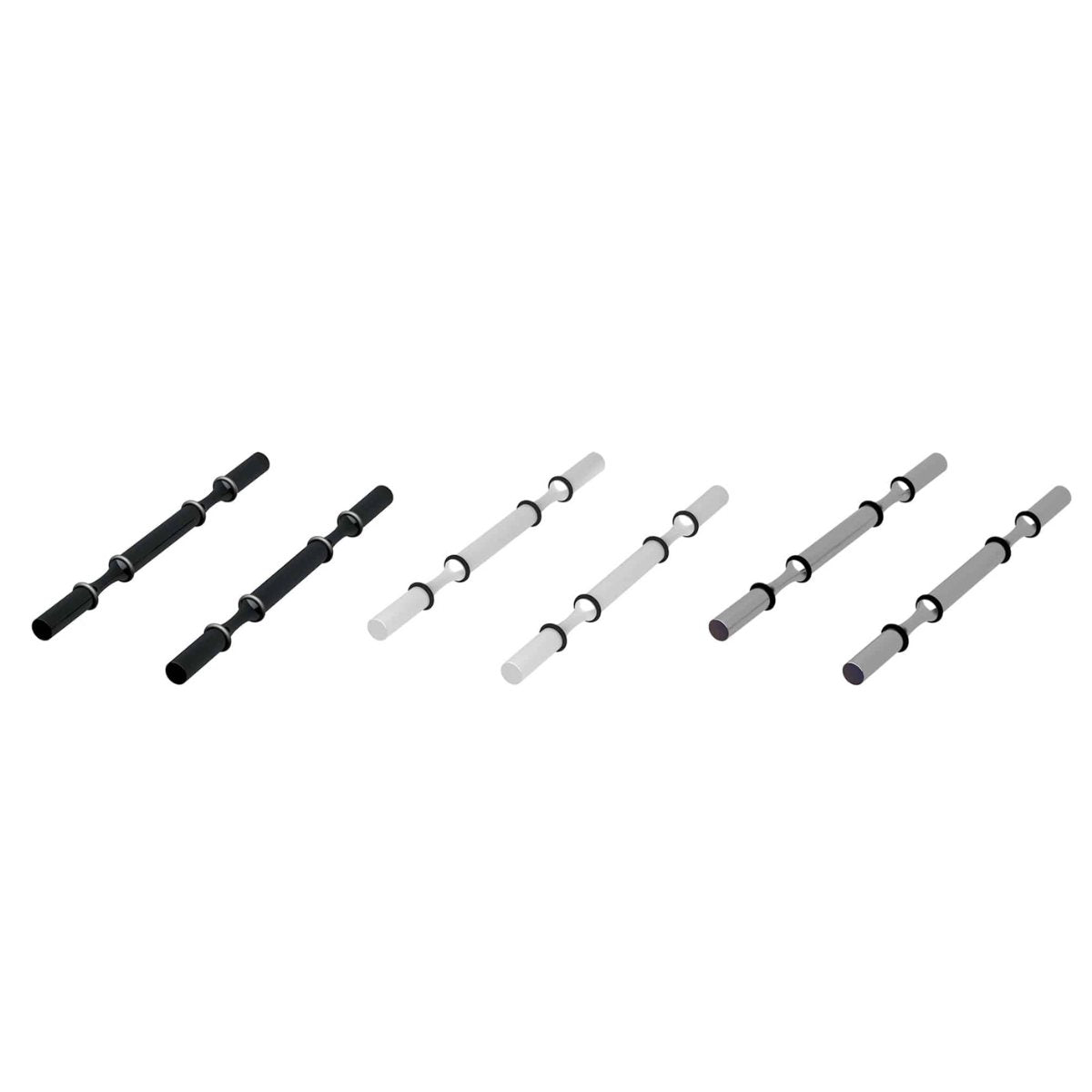 Ultra Label-Out Horizontal Wine Pegs - Available Colors - Matte Black - Brushed Aluminum - Satin Aluminum Studio Image