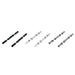 Ultra Label-Out Horizontal Wine Pegs - Available Colors - Matte Black - Brushed Aluminum - Satin Aluminum Studio Image