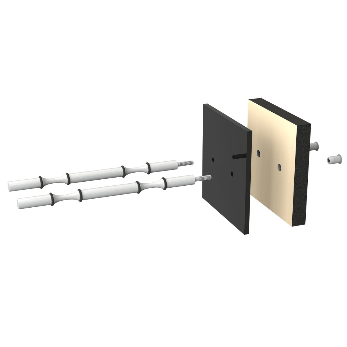 Ultra Label-Out Horizontal Wine Pegs - Simple Installation Shown