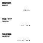 Ultra Label-Out Horizontal Wine Pegs -  Three Depths Available Shown
