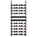 Ultra Showcase Featured Display Kit (78 - 105 Bottles) - Freestanding floor-to-ceiling wine rack system with multiple black metal rows, designed for label-forward bottle storage and efficient cellar organization double deep