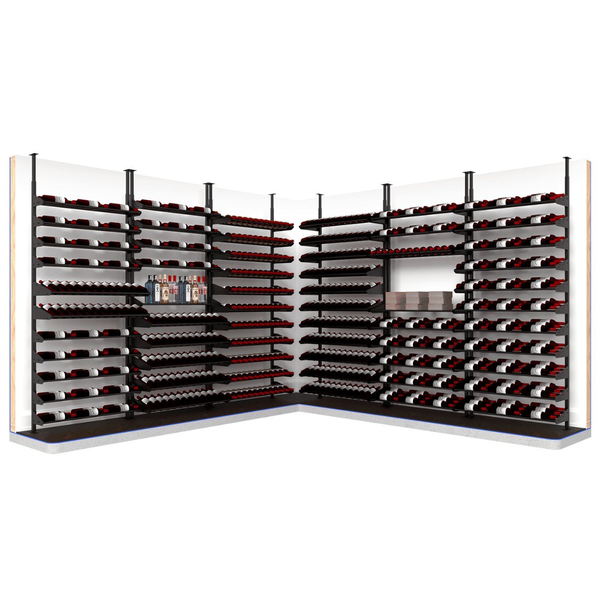 Ultra Showcase Featured Display Kit (78 - 105 Bottles) - the most versatile rack