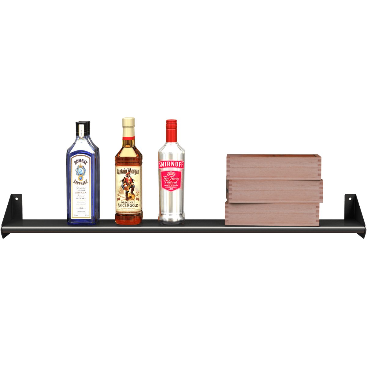 Ultra Showcase Featured Exhibition Kit (60 - 80 Bottles) - Shelf row shown