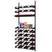 Ultra Showcase Featured Exhibition Kit (60 - 80 Bottles) - Single-column floor-to-ceiling wine rack system with mixed-use shelves, storing bottles label-forward and featuring a middle section for liquor and boxes