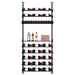 Ultra Showcase Featured Exhibition Kit (60 - 80 Bottles) - Single-column floor-to-ceiling wine rack system with mixed-use shelves, storing bottles label-forward and featuring a middle section for liquor and boxes double deep