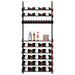 Ultra Showcase Featured Exhibition Kit (60 - 80 Bottles) - Single-column floor-to-ceiling wine rack system with mixed-use shelves, storing bottles label-forward and featuring a middle section for liquor and boxes triple deep