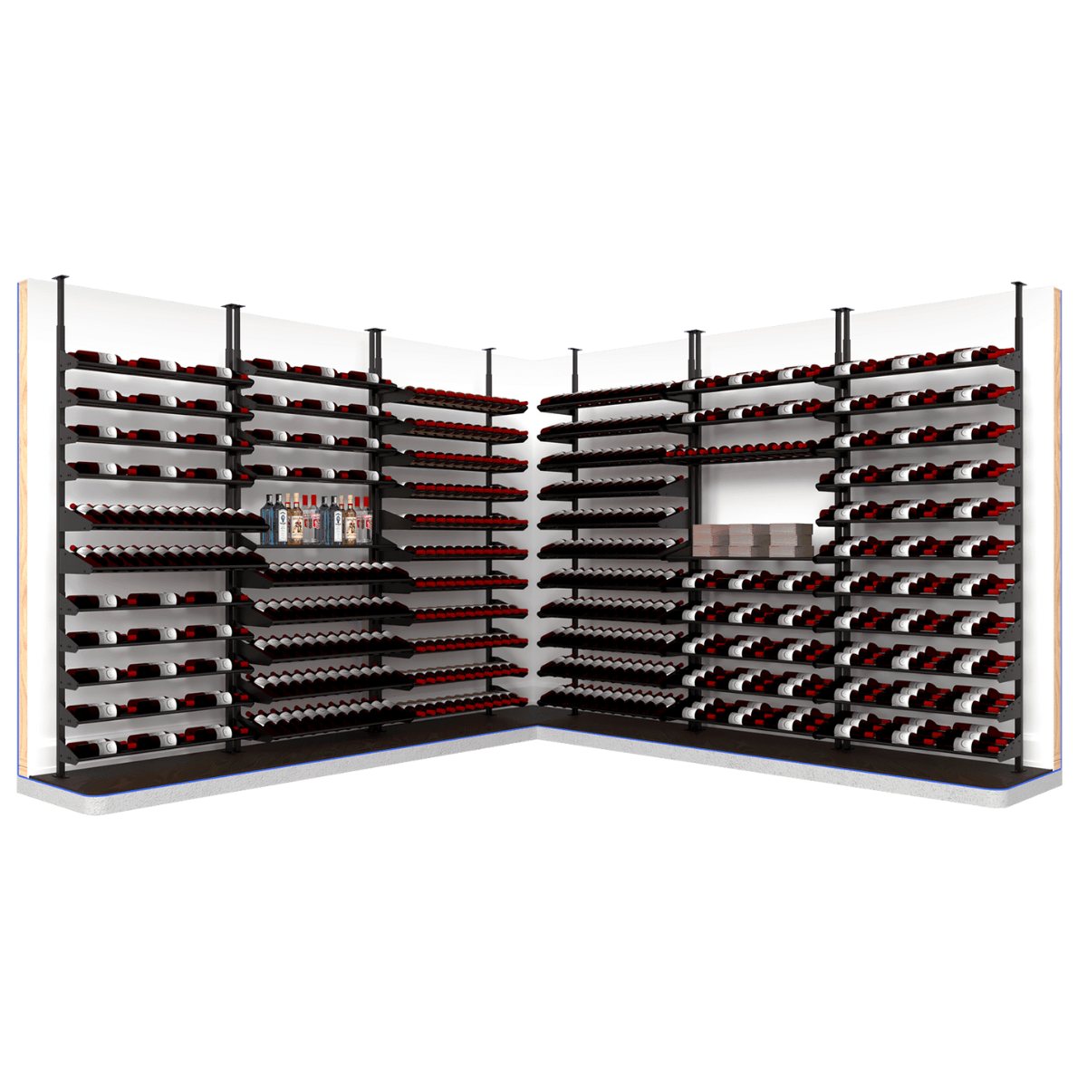 Ultra Showcase Featured Exhibition Kit (60 - 80 Bottles) - the most versatile rack